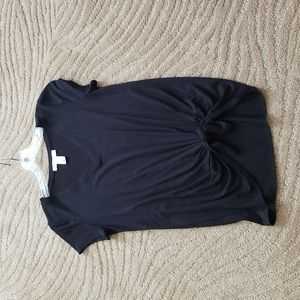 White House Black Market black tie in the front v neck t shirt size xs